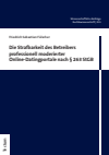 Friedrich Sebastian Fülscher - Die Strafbarkeit des Betreibers professionell moderierter Online-Datingportale nach § 263 StGB