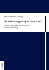 Alexander Thomas Lamberty - Die Anfechtung nach § 132 Abs. 2 InsO